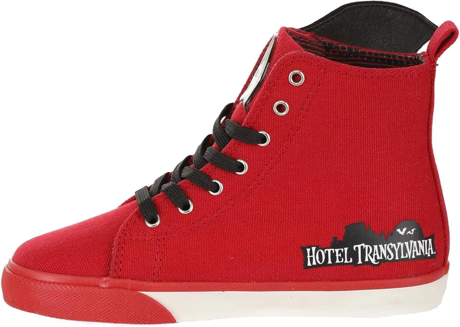 Hotel Transylvania Mavis Red High Top Sneakers for Kids, Children's Hotel Transylvania Shoes with Attached Bat Wing