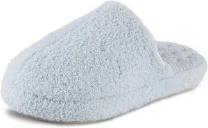 isotoner Women's Cozy Plush Terry Knit Joey Scuff Slippers-Memory Foam