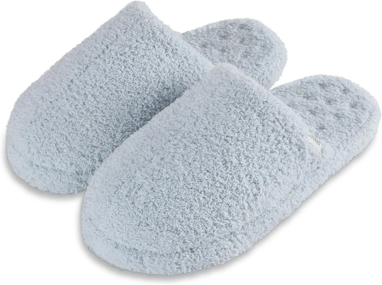 isotoner Women's Cozy Plush Terry Knit Joey Scuff Slippers-Memory Foam
