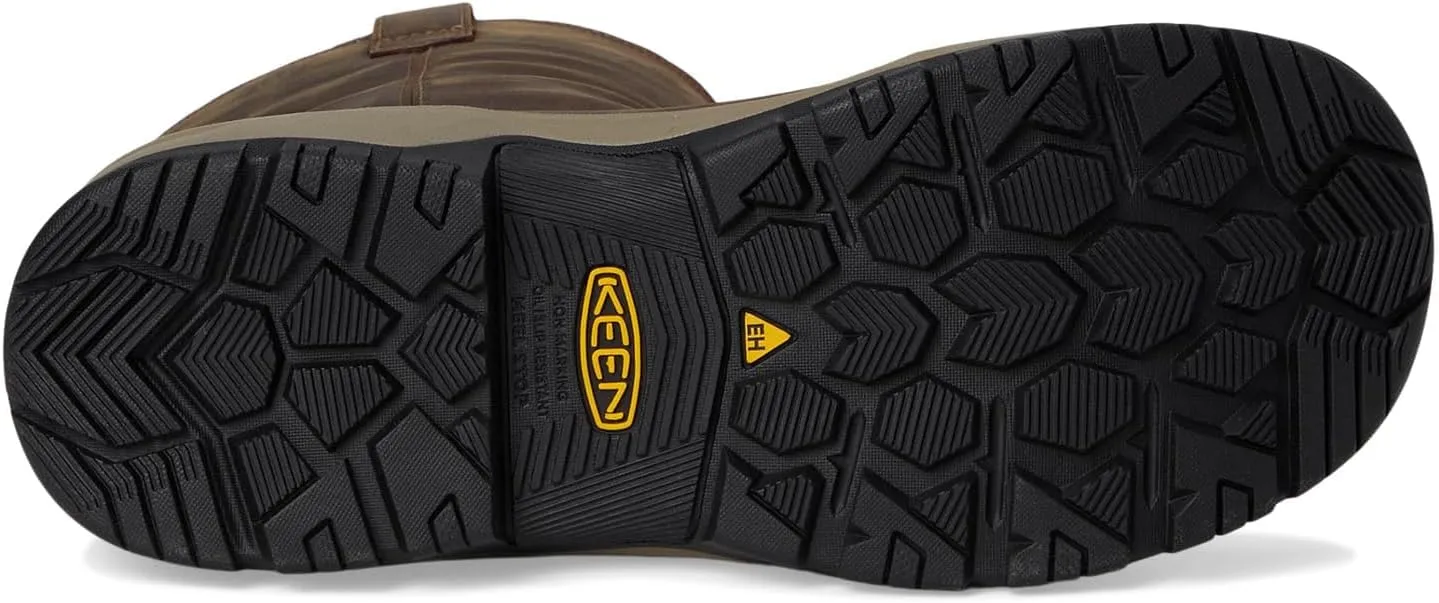 KEEN Utility Men's Evanston Soft Toe Waterproof Leather Durable Construction Pull on Work Boots