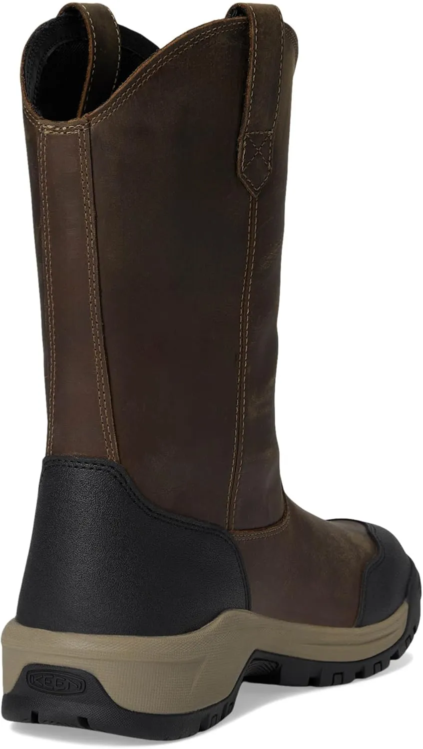 KEEN Utility Men's Evanston Soft Toe Waterproof Leather Durable Construction Pull on Work Boots