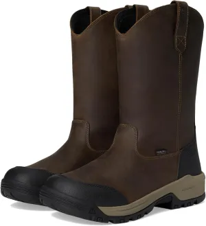 KEEN Utility Men's Evanston Soft Toe Waterproof Leather Durable Construction Pull on Work Boots