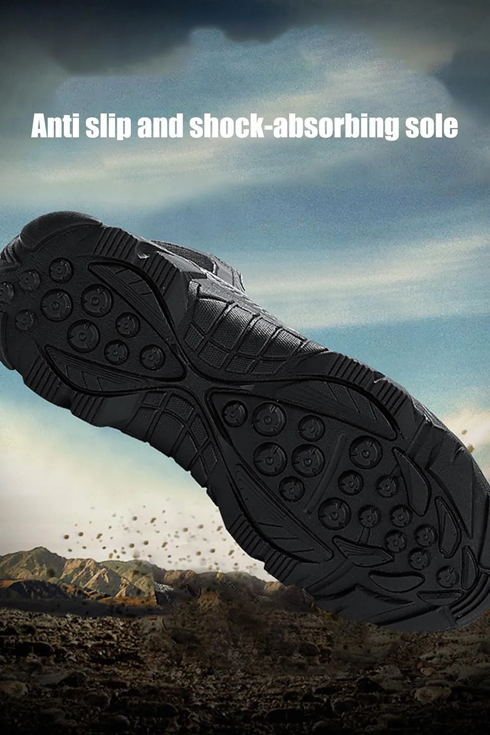 Kervaky Men's tactical boots combat military boots work boots durable boots hiking boots lightweight desert boots