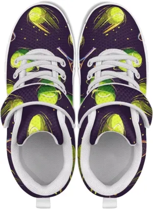 Kids Shoes Comfortable Athletic Running Breathable Hook and Loops Shoes for Litter Kids Non-Slip School Sport Sneaker for Boys Girls US 11-15
