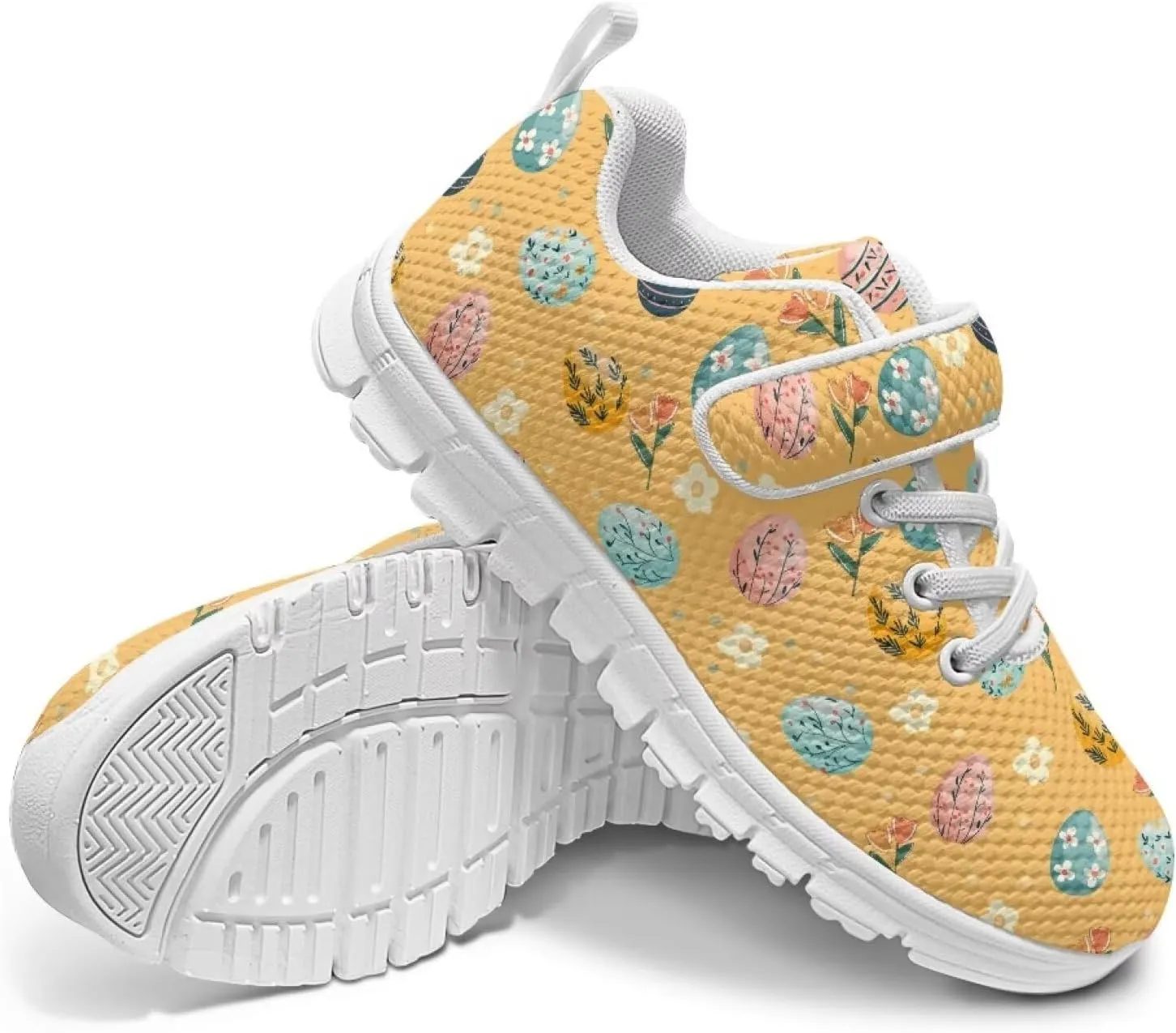 Kids Shoes Comfortable Athletic Running Breathable Hook and Loops Shoes for Litter Kids Non-Slip School Sport Sneaker for Boys Girls US 11-15