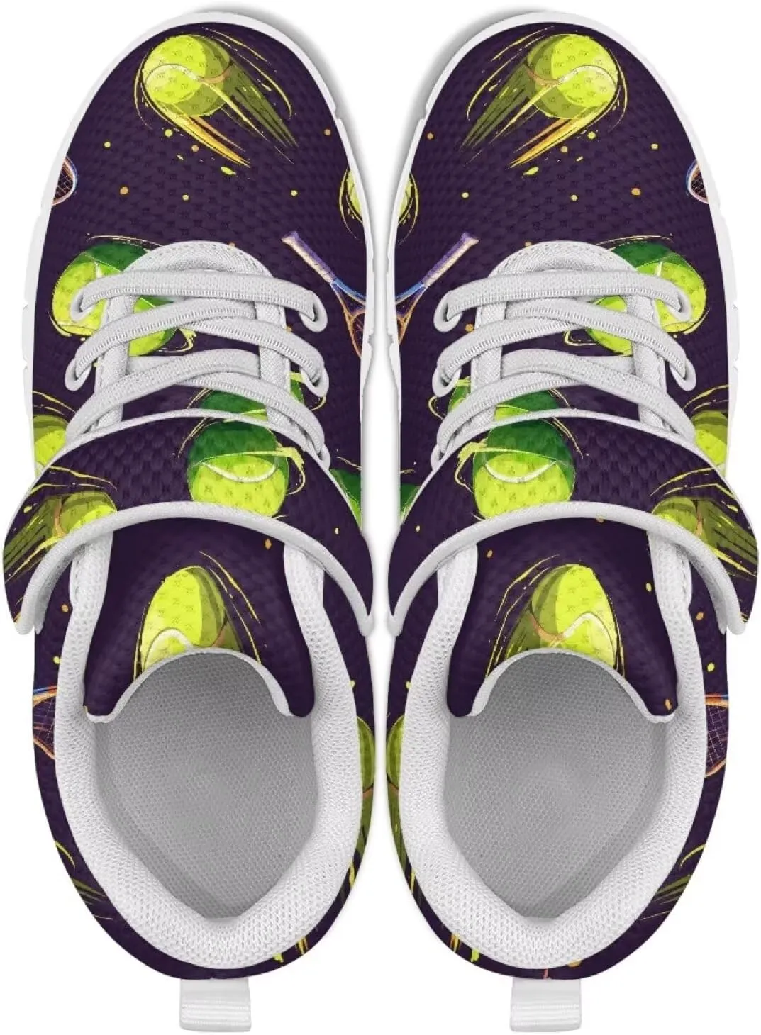 Kids Shoes Comfortable Athletic Running Breathable Hook and Loops Shoes for Litter Kids Non-Slip School Sport Sneaker for Boys Girls US 11-15