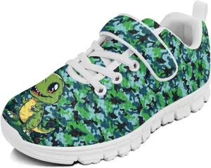 Kids Shoes Comfortable Breathable Hook and Loops Athletic Running Shoes for Litter Kids Non-Slip Lightweight School Sport Sneaker for Boys Girls US 11-15
