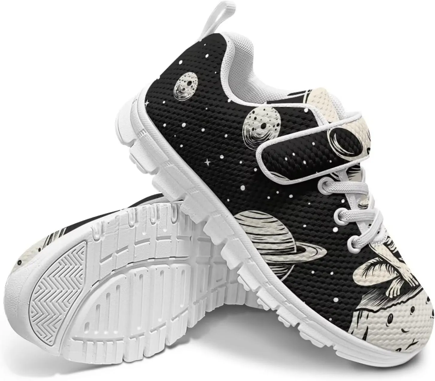 Kids Shoes Comfortable Breathable Hook and Loops Athletic Running Shoes for Litter Kids Non-Slip Lightweight School Sport Sneaker for Boys Girls US 11-15