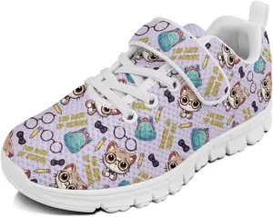 Kids Shoes Comfortable Breathable Hook and Loops Athletic Running Shoes for Litter Kids Non-Slip Lightweight School Sport Sneaker for Boys Girls US 11-15