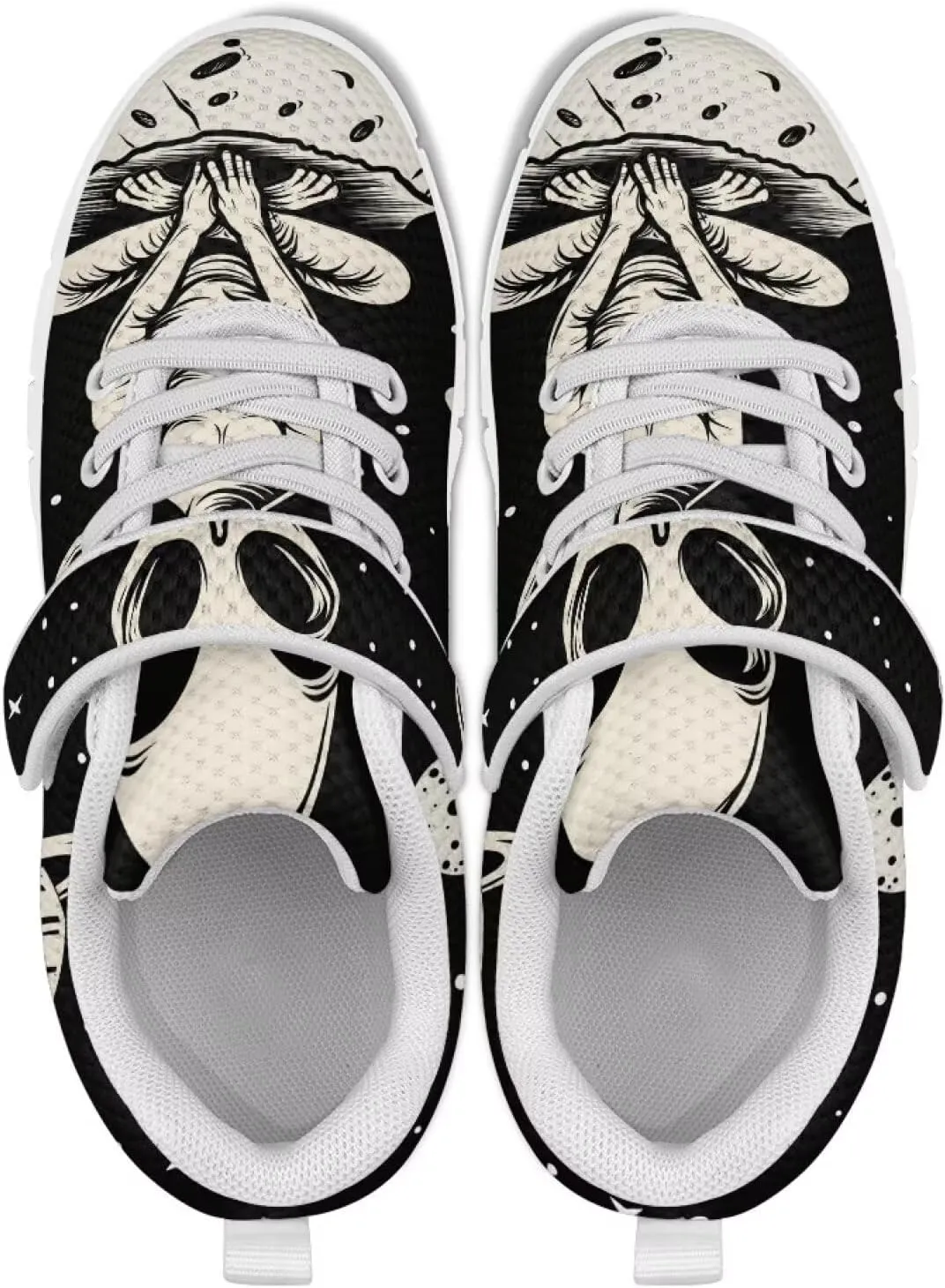 Kids Shoes Comfortable Breathable Hook and Loops Athletic Running Shoes for Litter Kids Non-Slip Lightweight School Sport Sneaker for Boys Girls US 11-15
