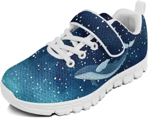 Kids Shoes Comfortable Breathable Hook and Loops Athletic Running Shoes for Litter Kids Non-Slip Lightweight School Sport Sneaker for Boys Girls US 11-15