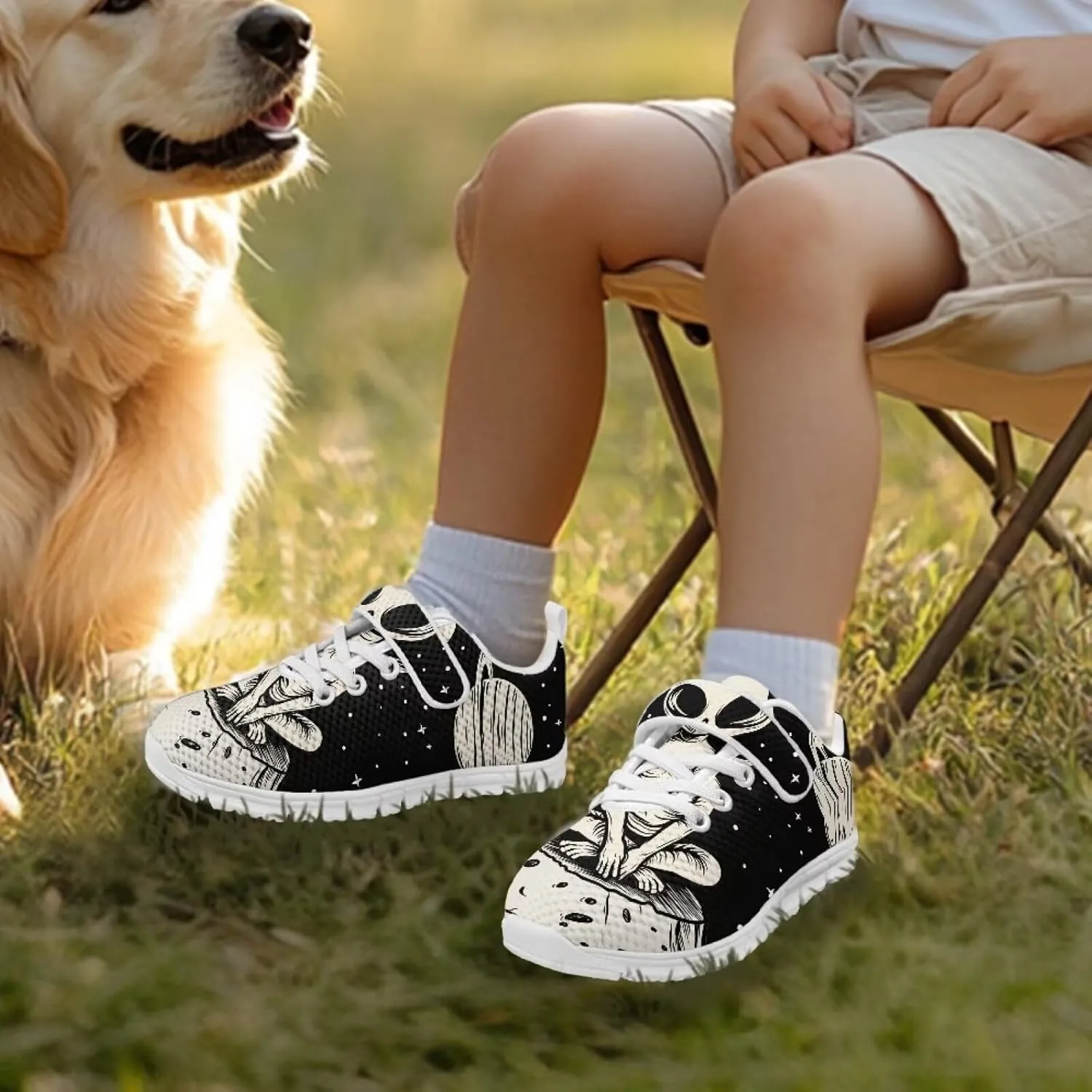 Kids Shoes Comfortable Breathable Hook and Loops Athletic Running Shoes for Litter Kids Non-Slip Lightweight School Sport Sneaker for Boys Girls US 11-15