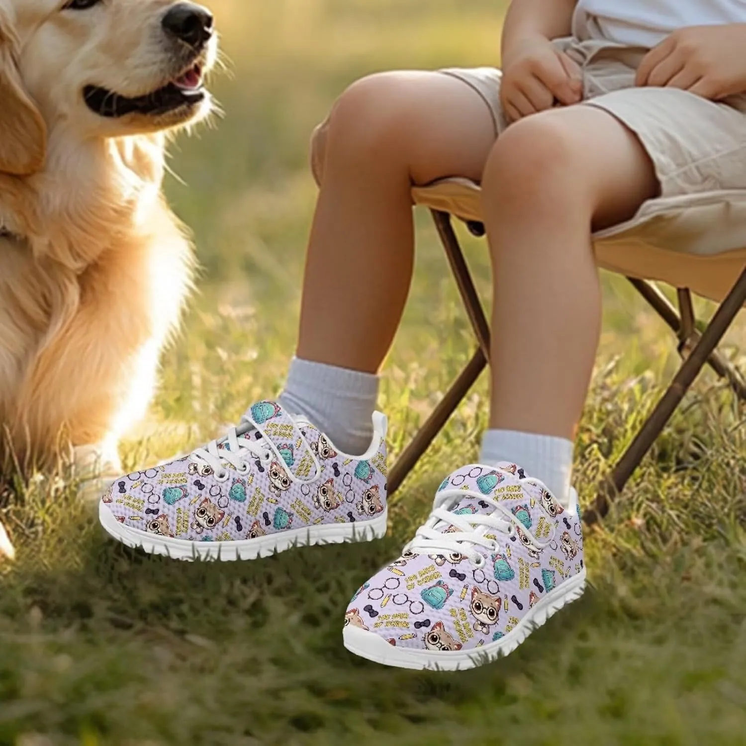 Kids Shoes Comfortable Breathable Hook and Loops Athletic Running Shoes for Litter Kids Non-Slip Lightweight School Sport Sneaker for Boys Girls US 11-15