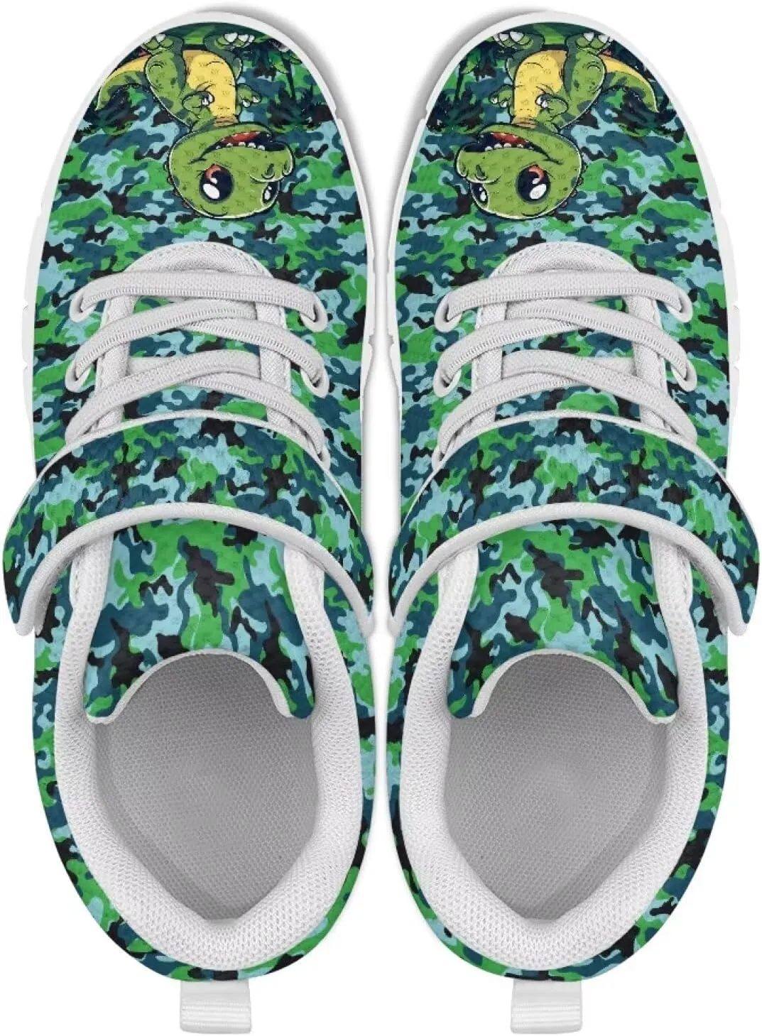 Kids Shoes Comfortable Breathable Hook and Loops Athletic Running Shoes for Litter Kids Non-Slip Lightweight School Sport Sneaker for Boys Girls US 11-15