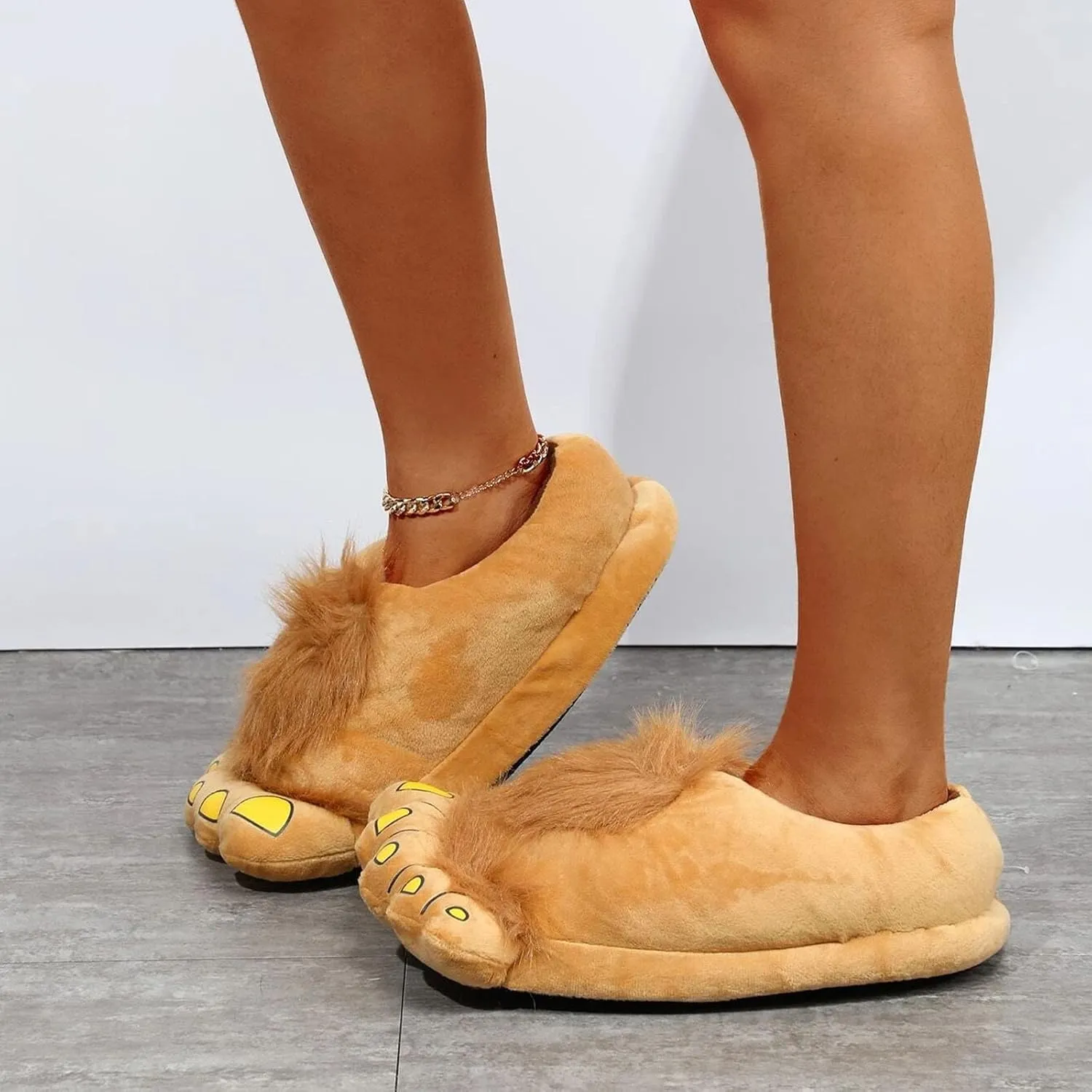 Memory Foam Slippers for Women, Cute Animal Cotton Flip Flop Cozy Memory Foam Slip-On Indoor House Shoes