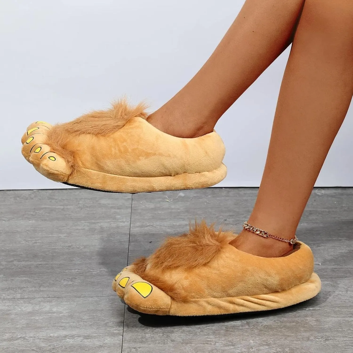 Memory Foam Slippers for Women, Cute Animal Cotton Flip Flop Cozy Memory Foam Slip-On Indoor House Shoes