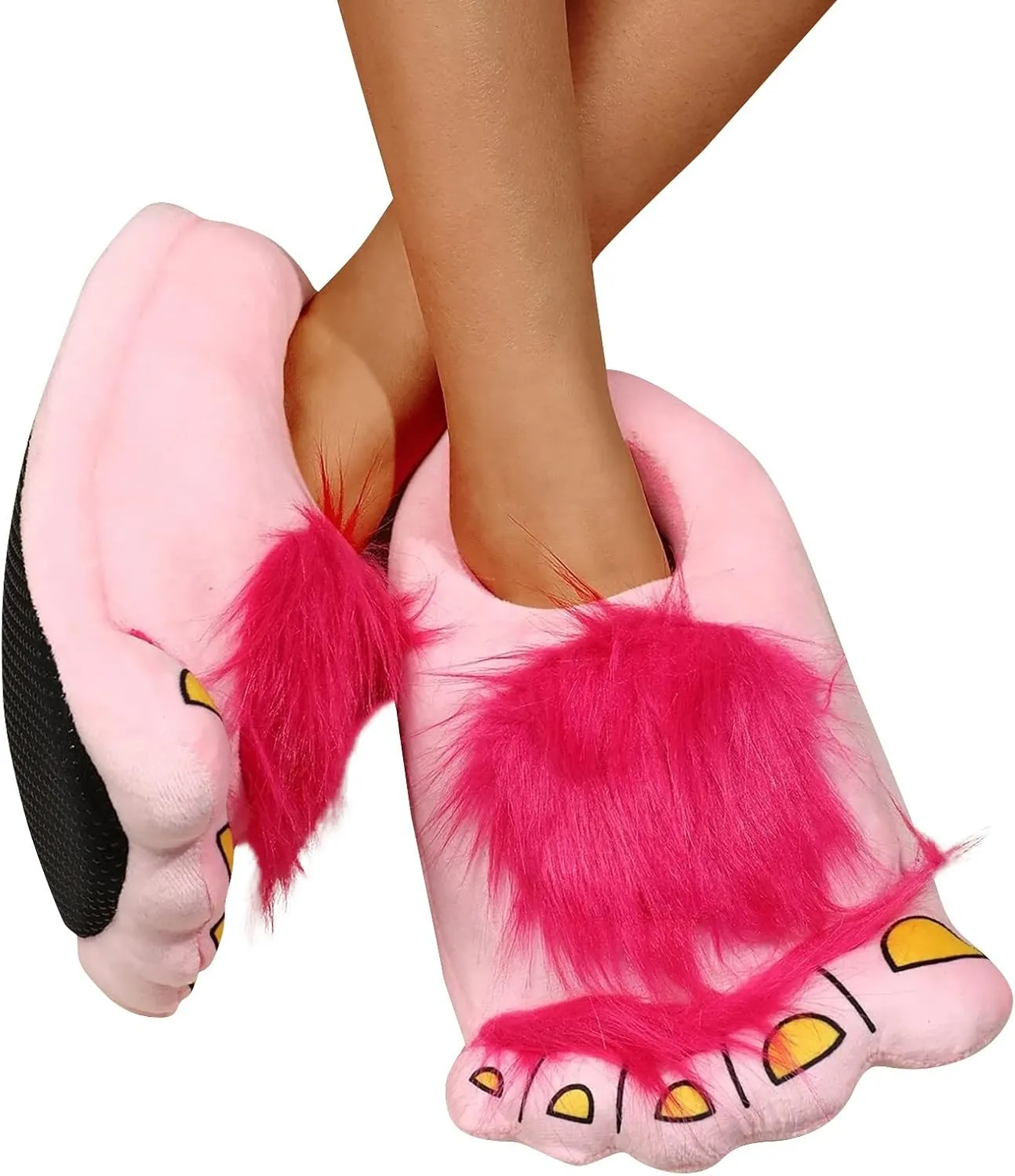 Memory Foam Slippers for Women, Cute Animal Cotton Flip Flop Cozy Memory Foam Slip-On Indoor House Shoes