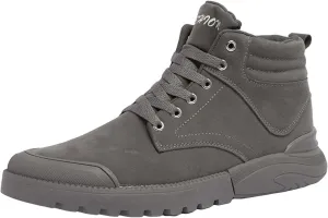 Men Work Boots Waterproof Hiking Sneakers Shoes Warm Fur Lined Workout Shoes for Women Non Slip Wide Outdoor Shoes Slip on Loafers Hike Grounded Footwear