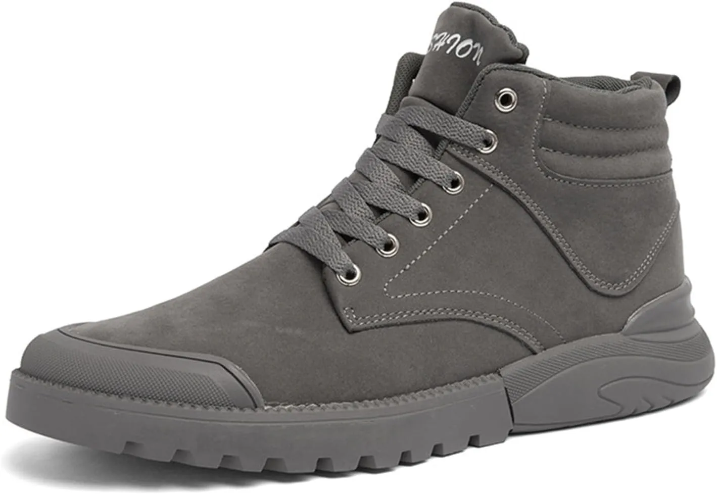 Men Work Boots Waterproof Hiking Sneakers Shoes Warm Fur Lined Workout Shoes for Women Non Slip Wide Outdoor Shoes Slip on Loafers Hike Grounded Footwear