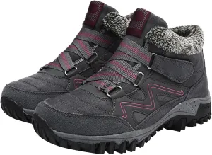 Men Work Boots Wide Width Hiking Sneakers Warm Booties Workout Shoes for Women Food Service Slip On Platform Shoes Lightweight Comfortable Hike Grounded Footwear