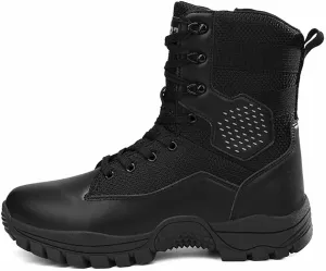 Men's Combat Boots, Side Zipper Desert Jungle Boots, Tactical Hiking Boots for Men, Waterproof Work Boots, Work Boots for Men, Army Work Boots, Outdoor Motorcycle Boots