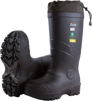 Men's Heavy Duty PU Rubber Work Boots With Composite Toe Waterproof Insulated ASTM F2413-18 Acid & Oil Resistant Anti Slip On Ice
