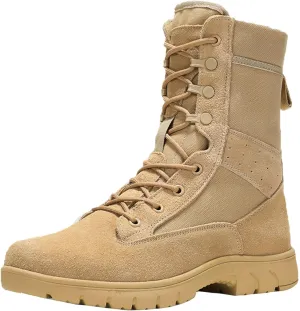 Men's Military Tactical Boots Men Lightweight Combat Boots Durable Motorcycle Work Boots Desert Boots