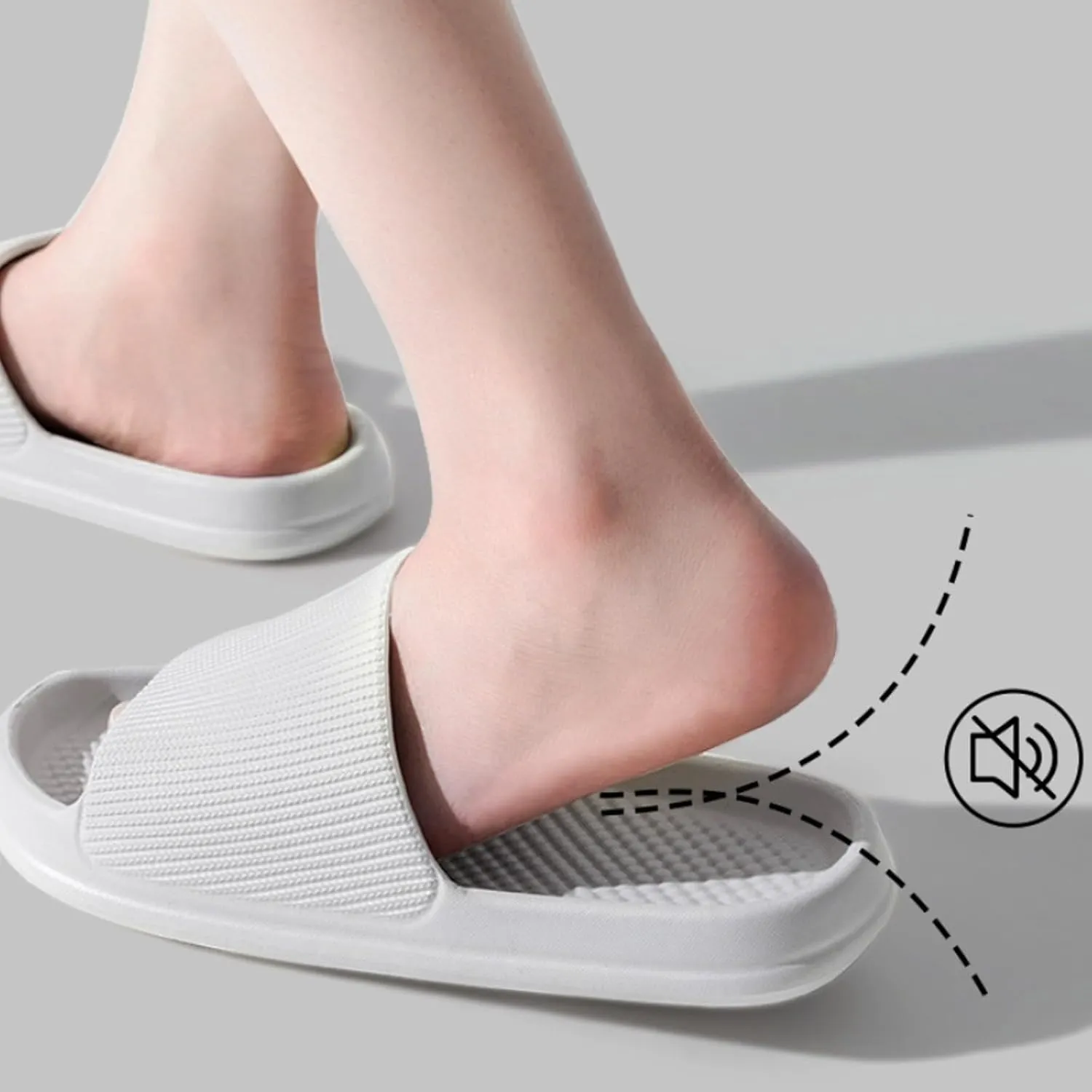 Mens Shower Shoes Womens Slides Cloud Slippers for Men Shower Shoes Women Indoor Soft Sole Open Toe Slippers