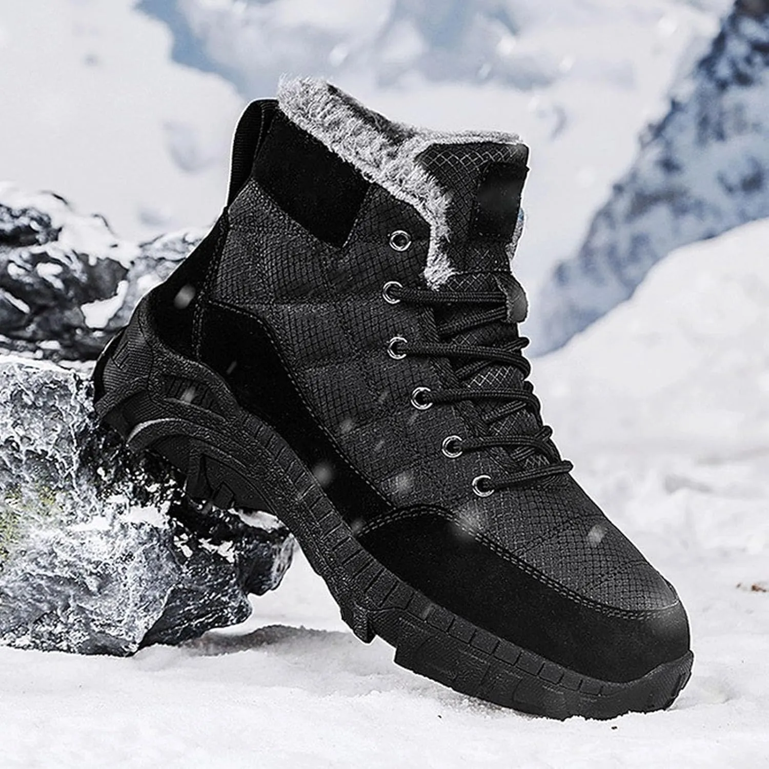Mens Work Boots Composite Hiking Sneakers Shoes with Hook Loop Women's Workout Shoes Non Steel Toe Platform Shoes Composite Toe Botas Hike Grounded Footwear