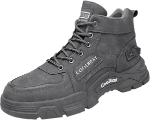 Mens Work Boots Composite Hiking Sneakers Shoes with Hook Loop Women's Workout Shoes Non Steel Toe Platform Shoes Composite Toe Botas Hike Grounded Footwear