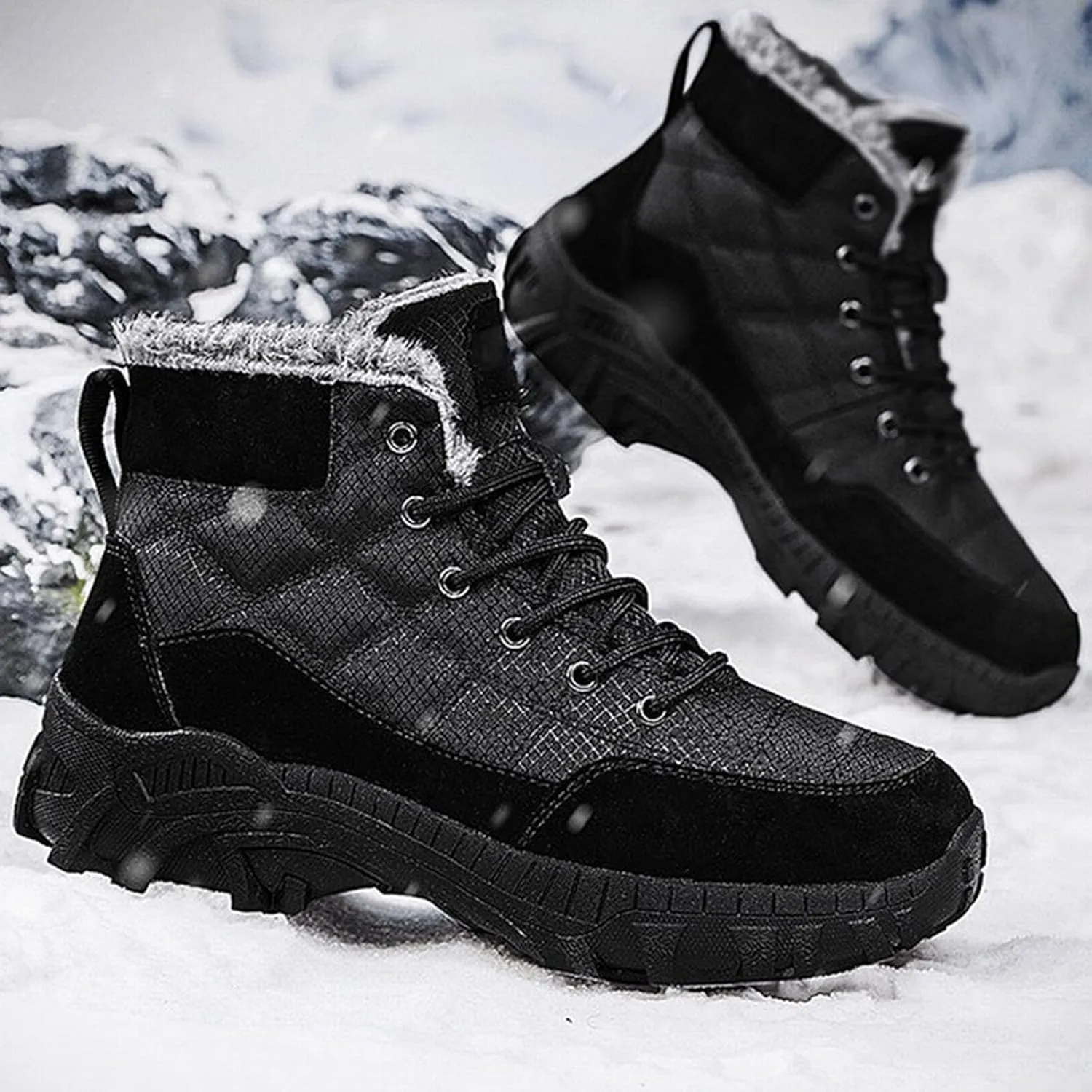 Mens Work Boots Composite Hiking Sneakers Shoes with Hook Loop Women's Workout Shoes Non Steel Toe Platform Shoes Composite Toe Botas Hike Grounded Footwear