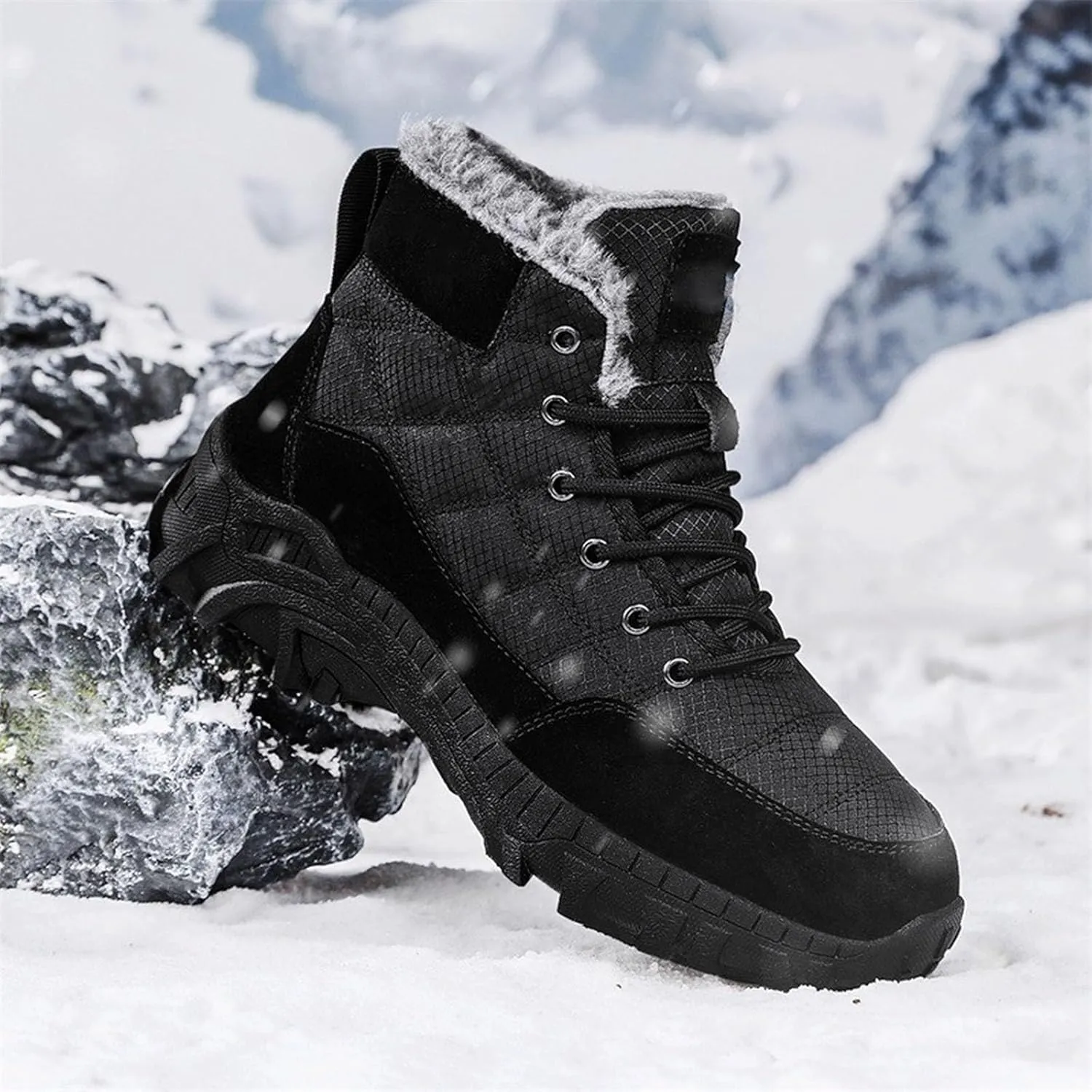 Mens Work Boots Composite Hiking Sneakers Shoes with Hook Loop Women's Workout Shoes Non Steel Toe Platform Shoes Composite Toe Botas Hike Grounded Footwear