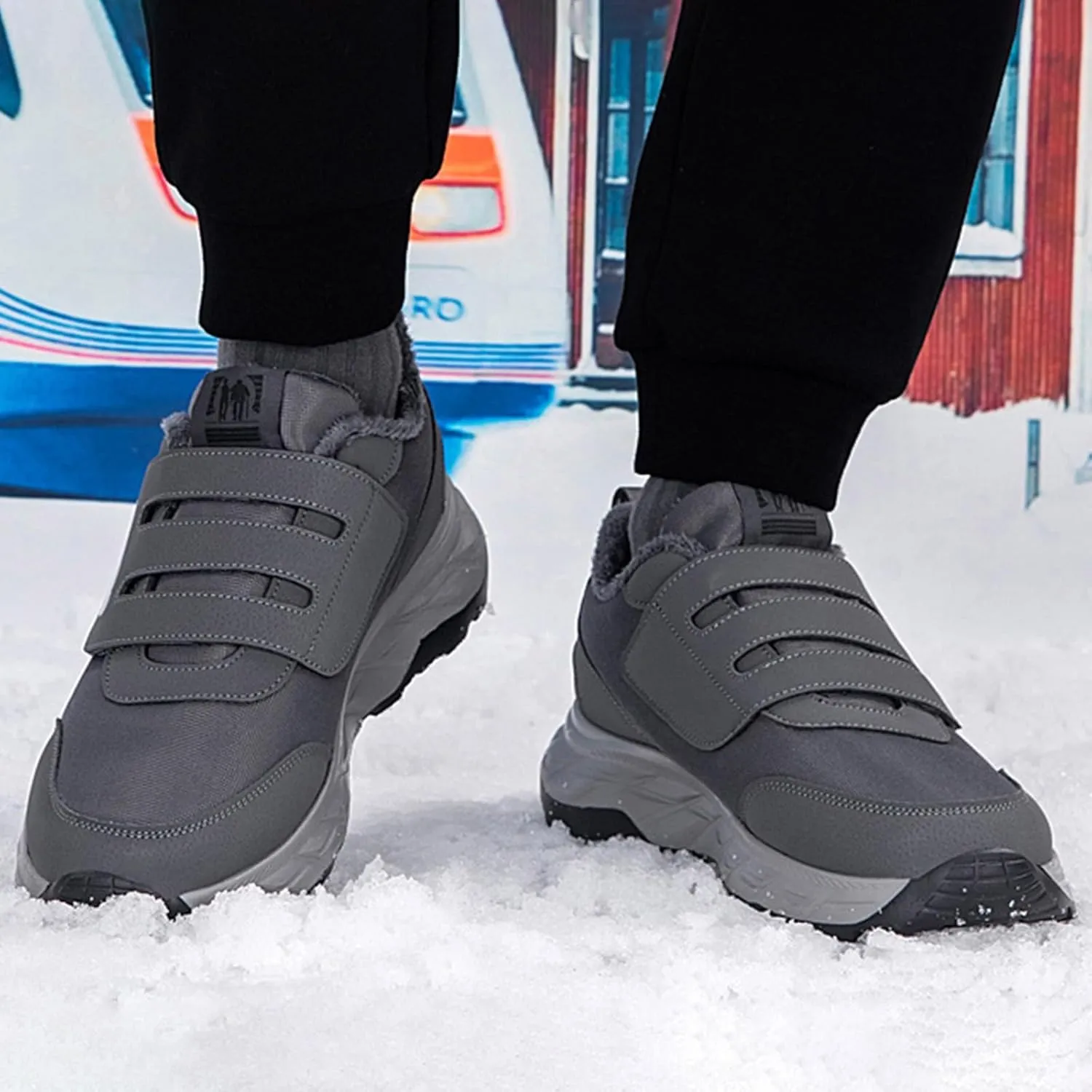 Men's Work Boots Composite Toe Hiking Sneakers Comfortable Warm Women's Safety Shoes Insulated Waterproof Work Shoes Non-Slip Hike Grounded Footwear