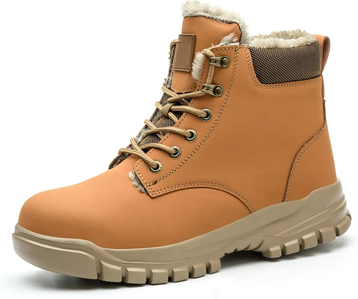 Men's Work Boots Composite Toe Hiking Sneakers Comfortable Warm Women's Safety Shoes Insulated Waterproof Work Shoes Non-Slip Hike Grounded Footwear