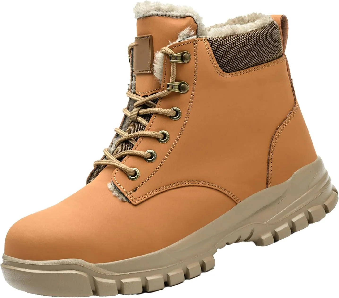 Men's Work Boots Composite Toe Hiking Sneakers Comfortable Warm Women's Safety Shoes Insulated Waterproof Work Shoes Non-Slip Hike Grounded Footwear