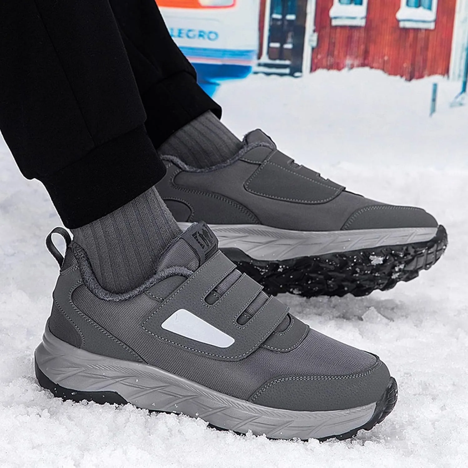 Men's Work Boots Composite Toe Hiking Sneakers Comfortable Warm Women's Safety Shoes Insulated Waterproof Work Shoes Non-Slip Hike Grounded Footwear