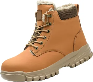 Men's Work Boots Composite Toe Hiking Sneakers Comfortable Warm Women's Safety Shoes Insulated Waterproof Work Shoes Non-Slip Hike Grounded Footwear
