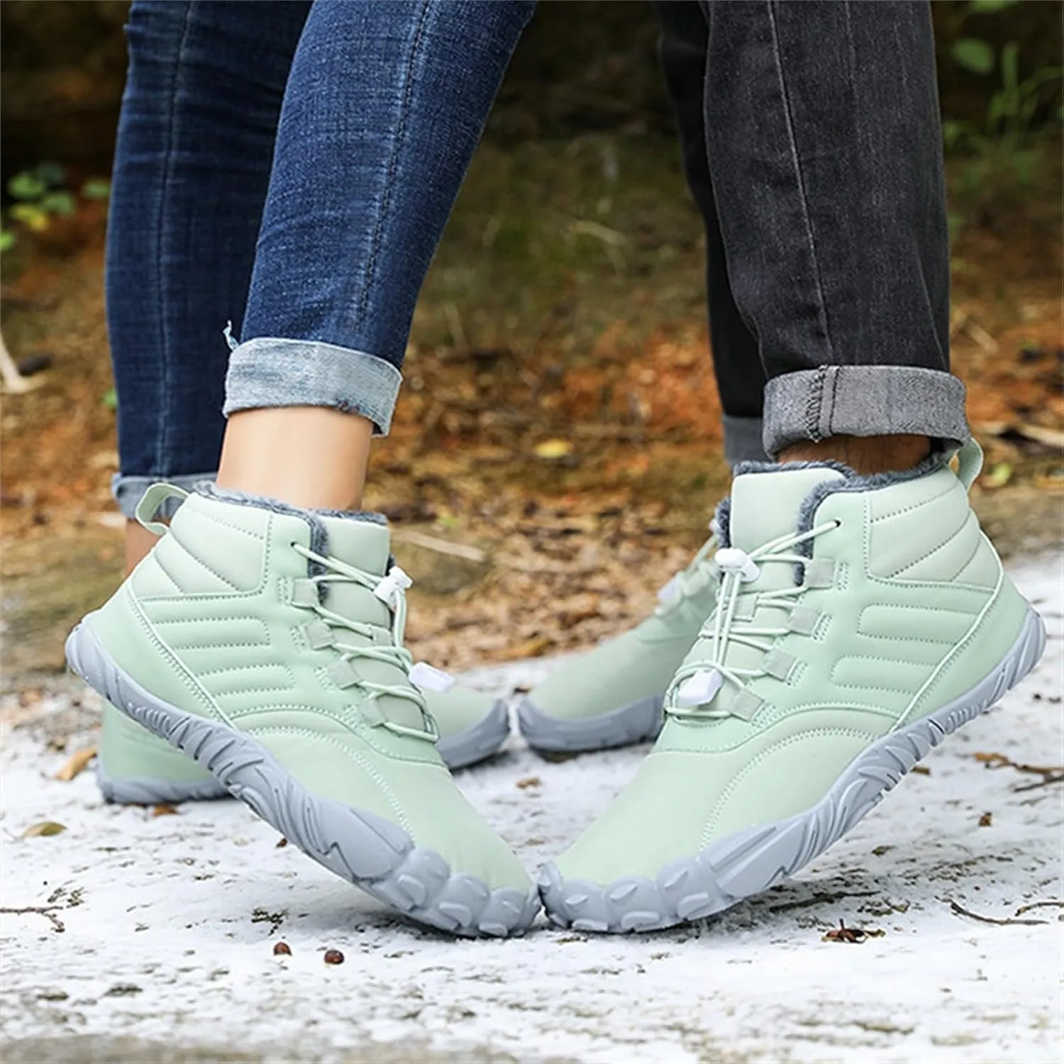 Men's Work Boots Non Steel Toe Hiking Sneakers Boot with Comfort Safety Toe Shoes for Women Nonslip Slip On Platform Shoes Lightweight Comfortable Hike Grounded Footwear