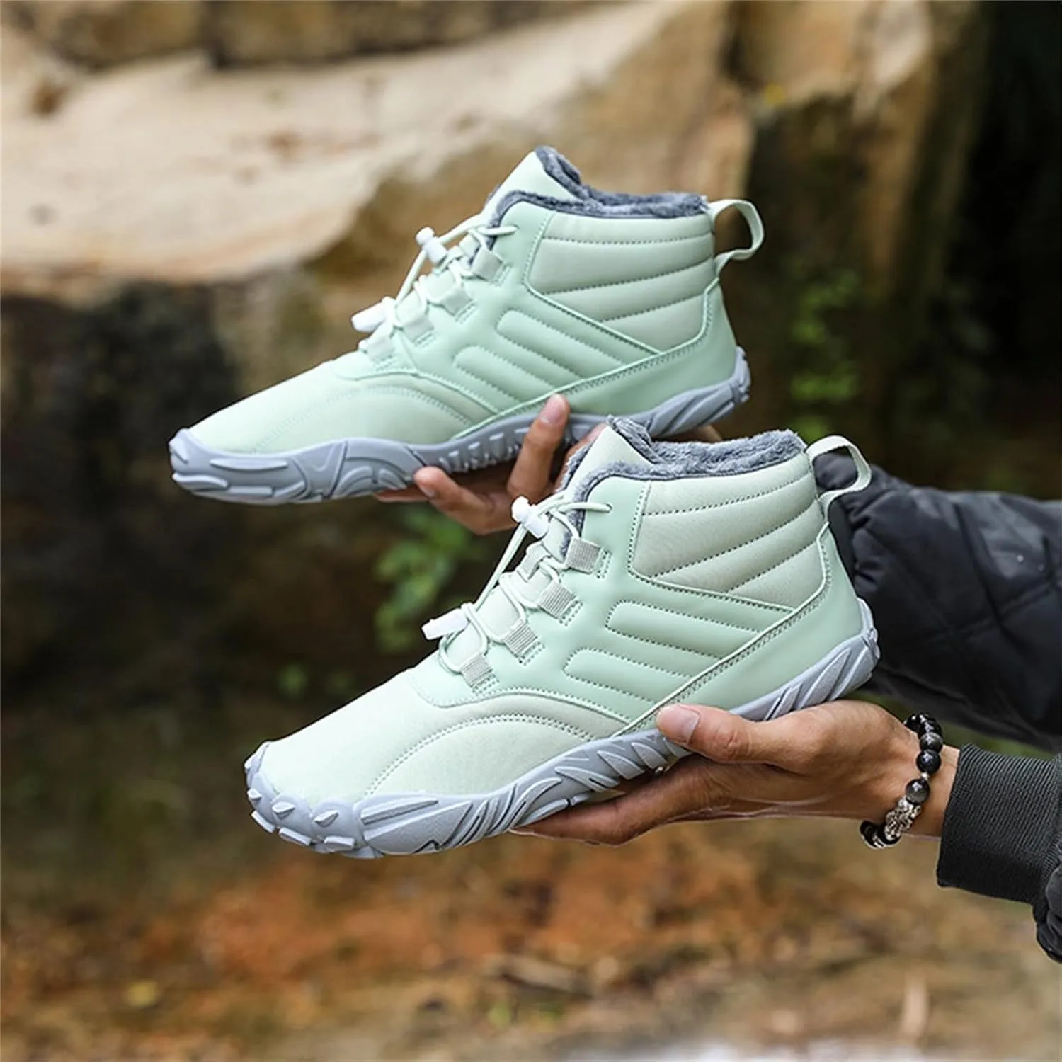Men's Work Boots Non Steel Toe Hiking Sneakers Boot with Comfort Safety Toe Shoes for Women Nonslip Slip On Platform Shoes Lightweight Comfortable Hike Grounded Footwear