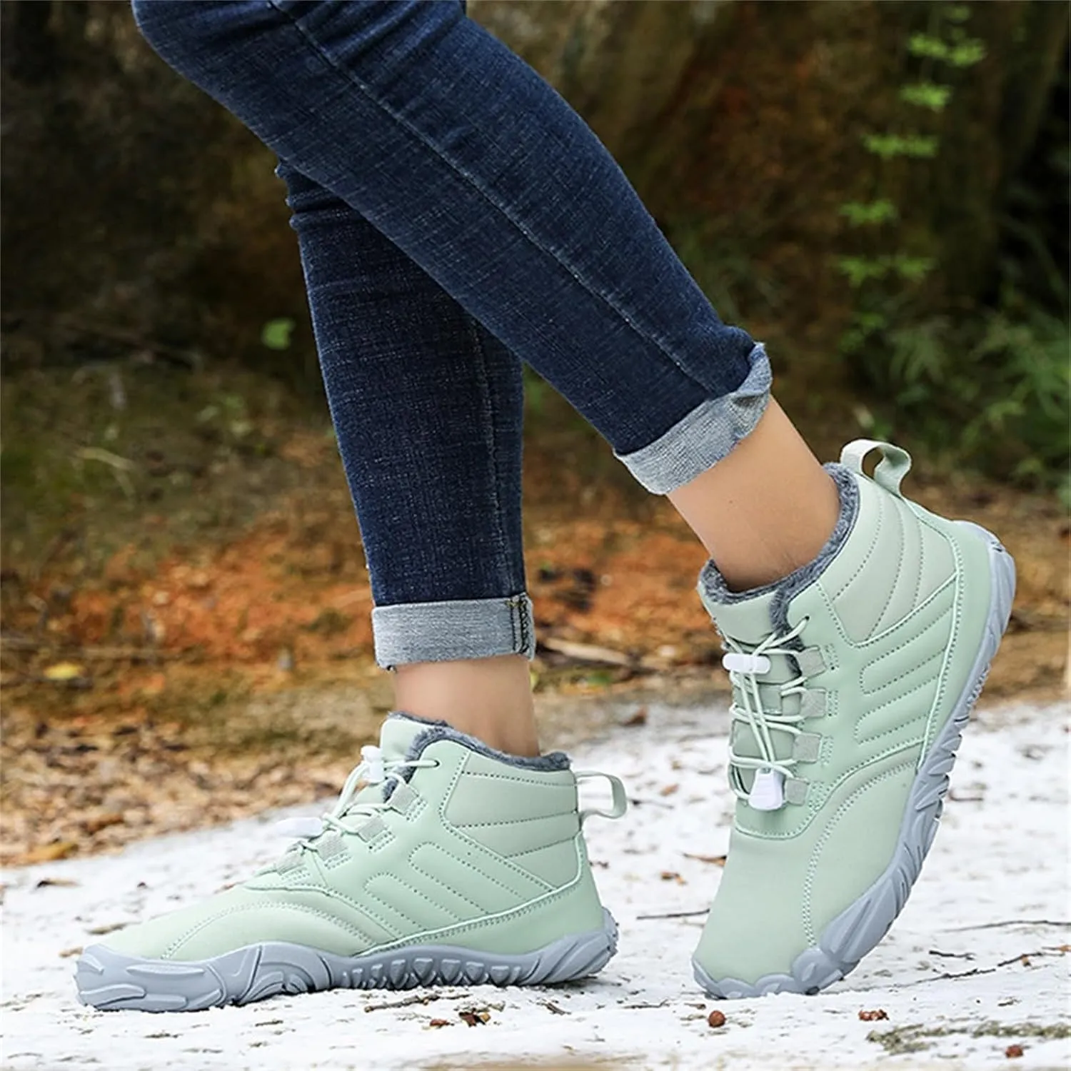 Men's Work Boots Non Steel Toe Hiking Sneakers Boot with Comfort Safety Toe Shoes for Women Nonslip Slip On Platform Shoes Lightweight Comfortable Hike Grounded Footwear