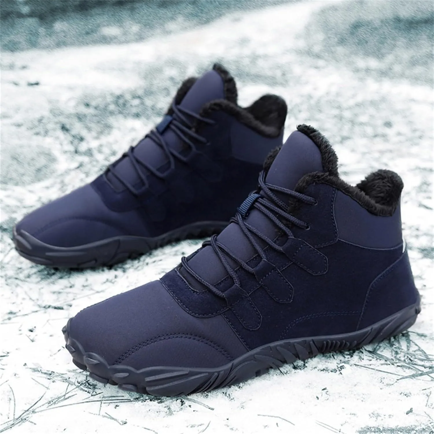 Men's Work Boots Wide Width Hiking Sneakers Shoes Warm Women Working Shoes Nonslip Winter Outdoor Botas Waterproof Non Slip Hike Grounded Footwear