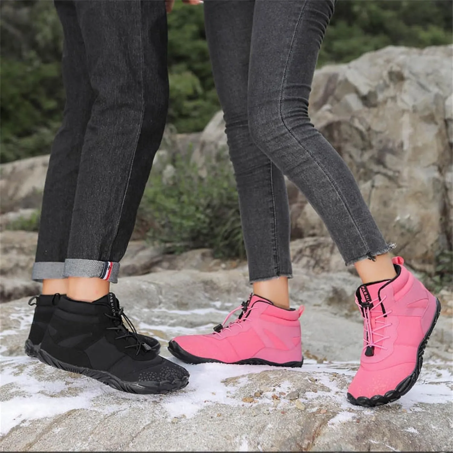 Men's Work Boots Wide Width Hiking Sneakers Shoes Warm Women's Safety Shoes Composite Toe Waterproof Platform Botas Slip Resistant Hike Grounded Footwear
