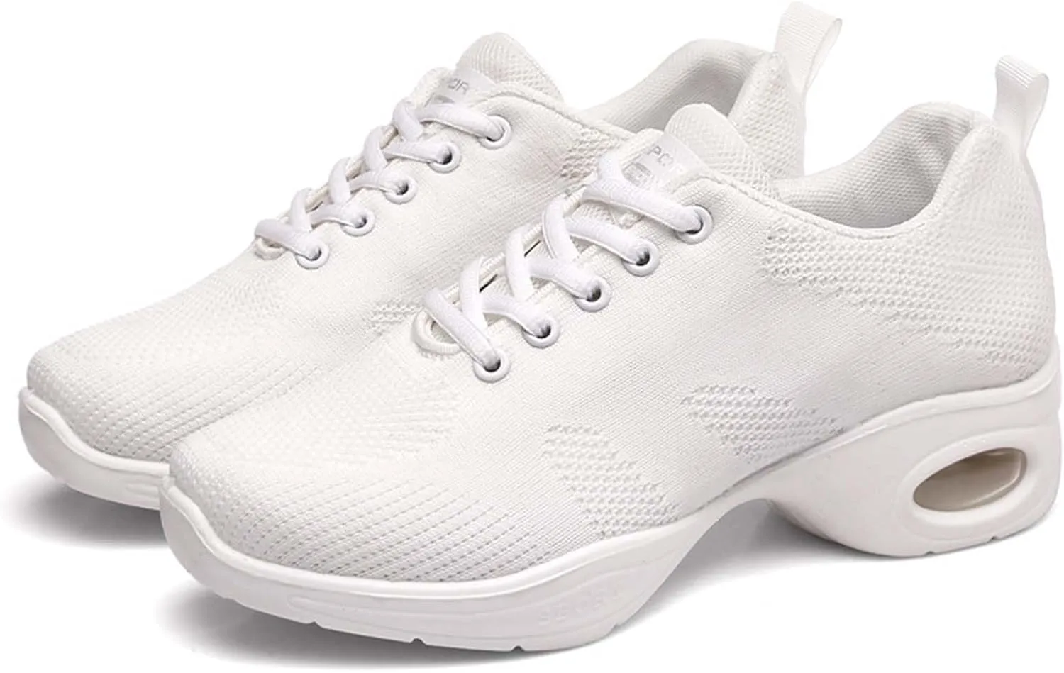 ONAIC Women's Jazz Dance Shoes Lace-Up Sneakers Modern Breathable Dance Shoe Athletic Walking Dance Trainers