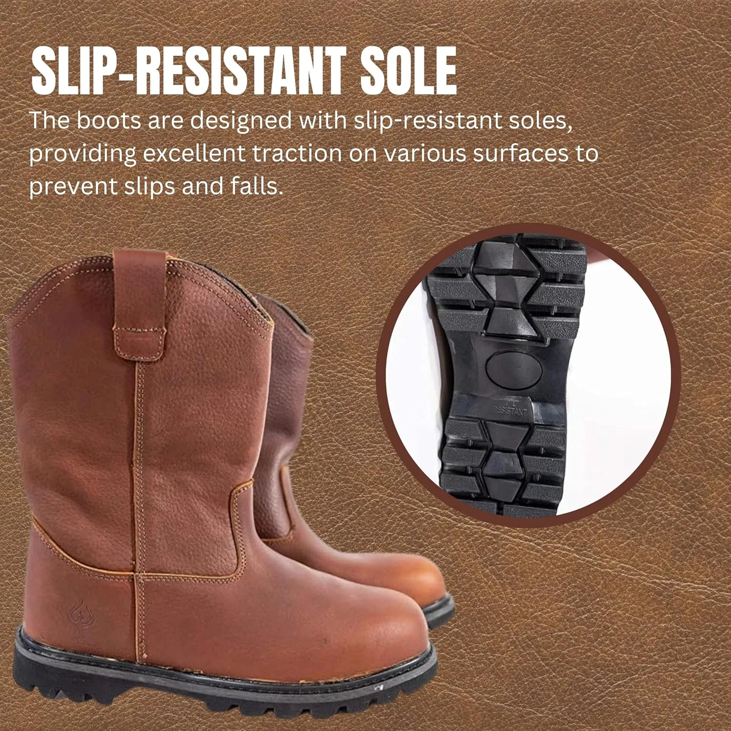 Red Phoenix Kevlar Steel Shield Boots, Soft or Composite Toe, Safety Industrial Work Boots, Slip & Water Resistant