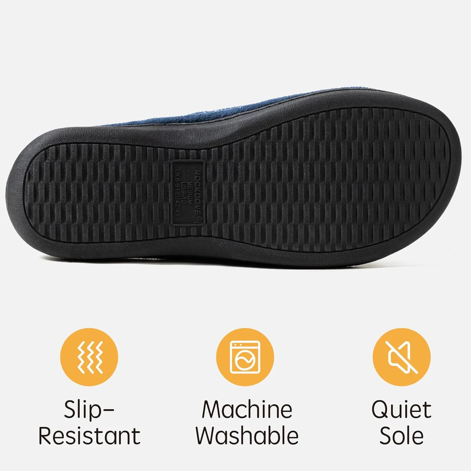 RockDove Men's Adjustable Wrap Memory Foam Slide Slipper