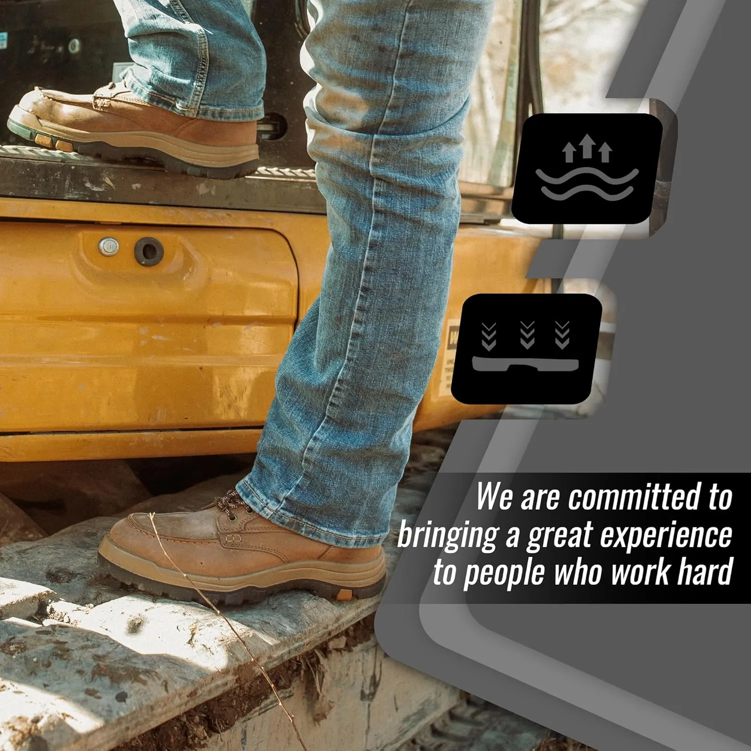 ROCKROOSTER Work Boots for Men, Oiled Leather 6 inch Durable Wide Work Shoes(AK370-AK371-AK372)