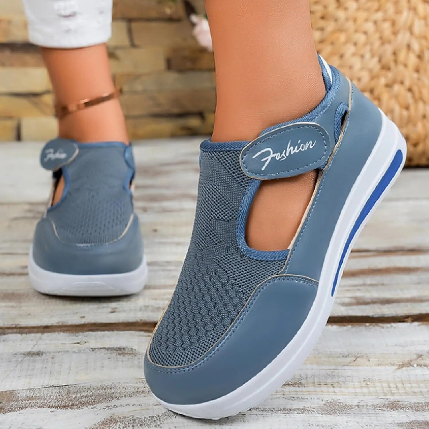 Sandalias para Mujer Elegantes, Womens Platform Sandals Ankle Straps Wedges Sandals Casual Summer Closed Toe Sandals