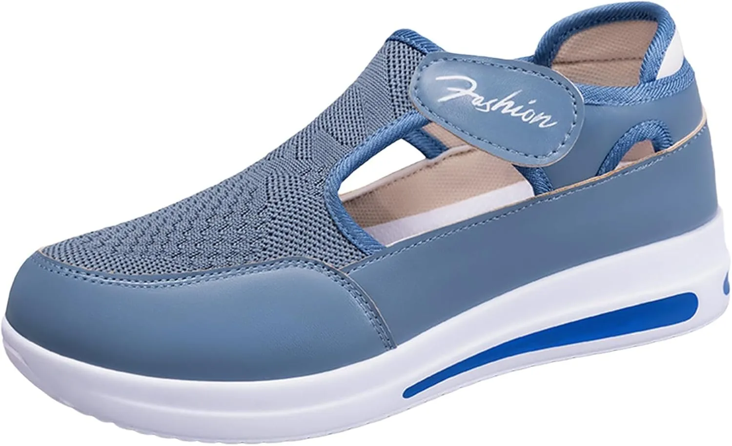 Sandalias para Mujer Elegantes, Womens Platform Sandals Ankle Straps Wedges Sandals Casual Summer Closed Toe Sandals