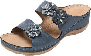 Sandals for Women Orthopedic Wedge Sandals Dressy Summer Walking Shoes Arch Support Slippers Walking Shoes2