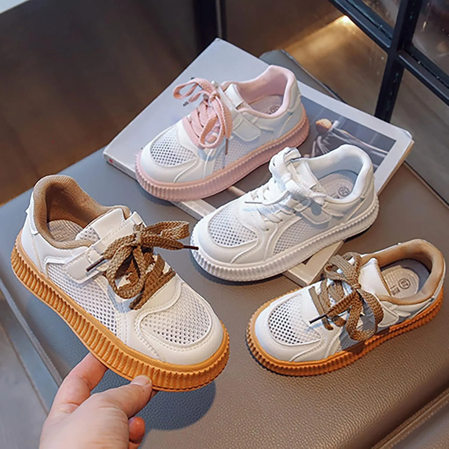 sfdgfhyf Sport Shoes for Boys Girls' Shoes Sneakers Mesh Shoes Casual Children's Shoes Breathable Board Shoes For Toddler